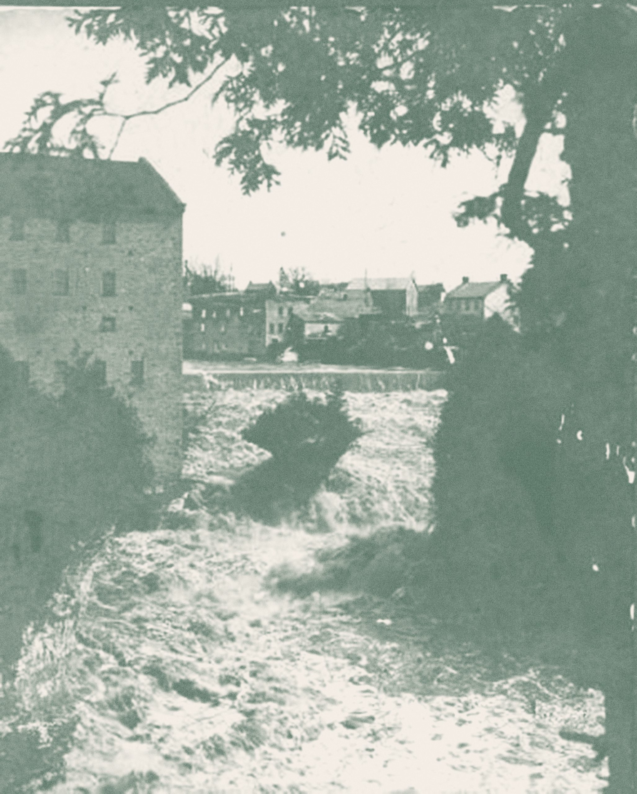 Historical photo of the Elora Mill